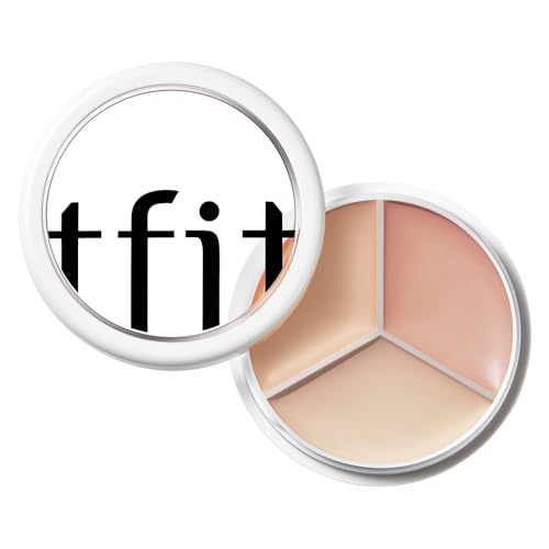 TFIT 3 Color Concealer Cream Palette Full Coverage 0.52 Ounce 03 Cool