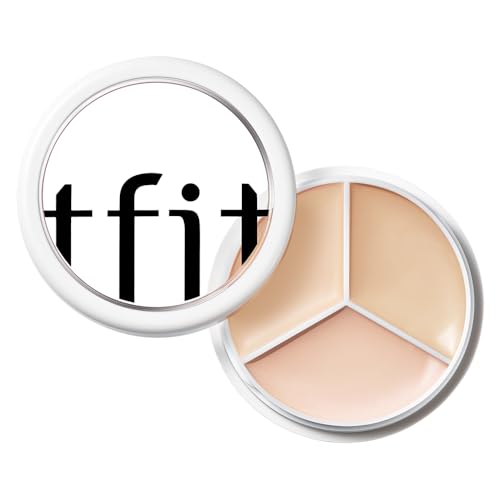 TFIT 3 Color Concealer Cream Palette Full Coverage 0.52 Ounce 00 Light